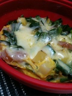 *レンジでノンオイル☆チーズオムレツ*-レシピのメイン写真