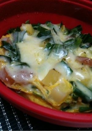 ＊レンジでノンオイル☆チーズオムレツ＊-レシピのメイン写真