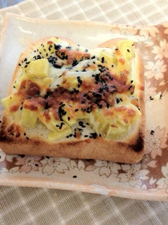 ほっこり❤さつま芋チーズトースト-レシピのメイン写真