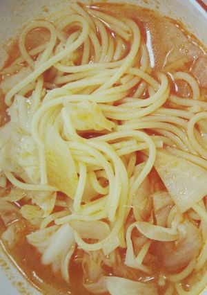 トマトスープパスタ-レシピのメイン写真