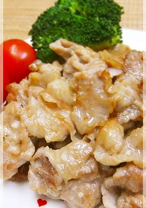 超安♪豚こま♡めんつゆにんにくマヨ焼き-レシピのメイン写真
