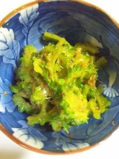 ゴーヤのお浸し梅肉和え-レシピのメイン写真