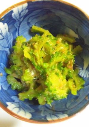 ゴーヤのお浸し梅肉和え-レシピのメイン写真