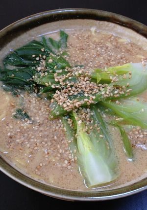 ゴマでまろやか〜☆麺の力豆乳仕立て-レシピのメイン写真
