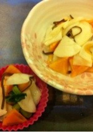 カブとカキのナマス（酢の物）-レシピのメイン写真