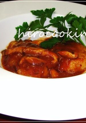 簡単デミグラソースde里芋ハンバーグ-レシピのメイン写真