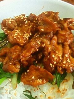 豚こまの中華風辛味噌炒め丼-レシピのメイン写真