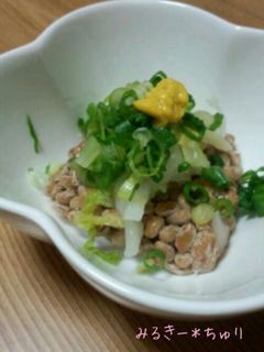 ねばシャキ*白菜の漬け物と納豆和え-レシピのメイン写真