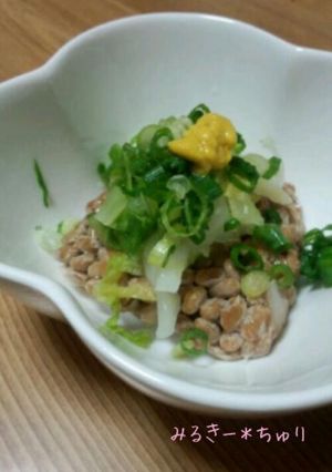 ねばシャキ＊白菜の漬け物と納豆和え-レシピのメイン写真
