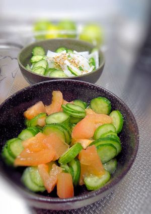 野菜のおかず☆トマトときゅうりの塩麹和え-レシピのメイン写真