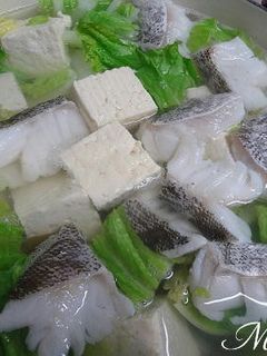 鱈と豆腐と白菜鍋 -レシピのメイン写真
