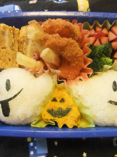 ☆キャラ弁☆ハロウィン 簡単おばけ2 -レシピのメイン写真