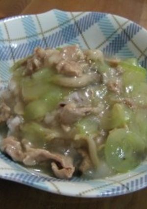 きゅうりと豚肉のあんかけご飯-レシピのメイン写真