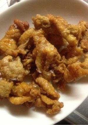 簡単カリカリ！鳥皮クルトン-レシピのメイン写真