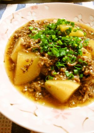 超簡単！かぶの挽肉あんかけ-レシピのメイン写真