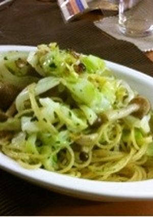 双子座が作るキャベツのペペロンチーノ-レシピのメイン写真