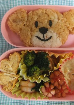☆キャラ弁☆くまさん弁当-レシピのメイン写真
