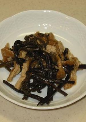 ワラビと油揚げの煮浸し-レシピのメイン写真