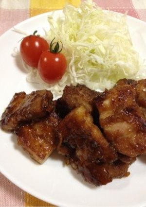 柔らかい♪豚バラブロックの生姜焼き-レシピのメイン写真