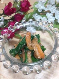 柿とほうれん草の胡麻和え♪-レシピのメイン写真