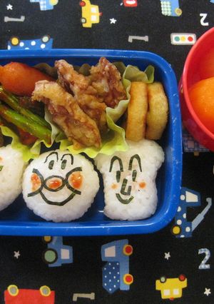 ☆キャラ弁☆アンパン食パンカレーパン-レシピのメイン写真