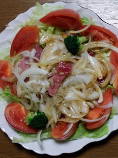 糖質制限:マグロのカルパッチョ風サラダ-レシピのメイン写真