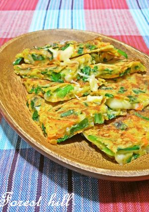 チーズ入り♪カレー味のチヂミ-レシピのメイン写真