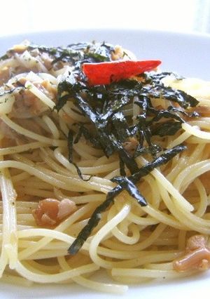 ツナとなめたけ（瓶）のｽﾊﾟｹﾞﾃｨｰ-レシピのメイン写真