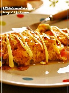 アボカドとトマトのチーズオムレツ-レシピのメイン写真