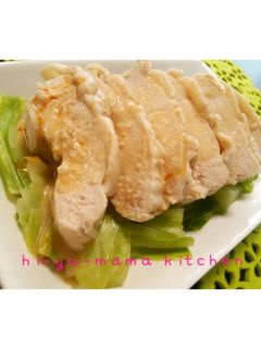 鶏むね肉で♪しっとり蒸し鶏*基本*-レシピのメイン写真