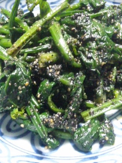 ほうれん草の黒ゴマ和え-レシピのメイン写真