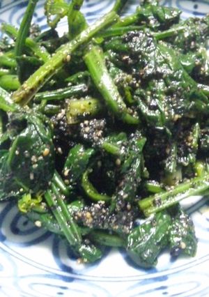 ほうれん草の黒ゴマ和え-レシピのメイン写真