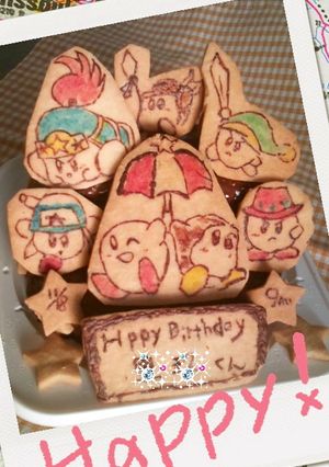 卵無し！星のカービィ誕生日ケーキ-レシピのメイン写真