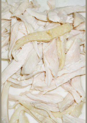 主婦の方必見パサつかない鶏むね肉の茹で方-レシピのメイン写真