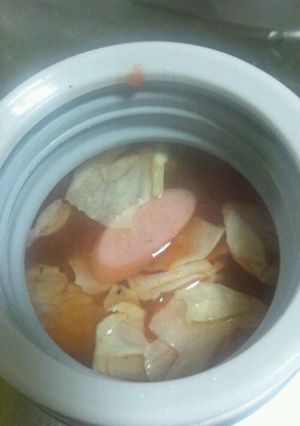 保温ポットでトマトスープ♪-レシピのメイン写真