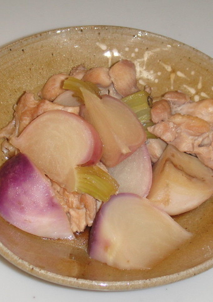 [簡単]赤カブと鶏のあっさり煮-レシピのメイン写真