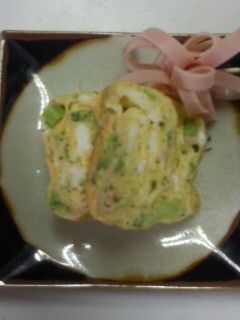 ブロッコリー入り卵焼き-レシピのメイン写真