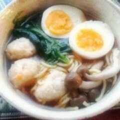 生姜風味の鶏団子入りラーメン-レシピのメイン写真