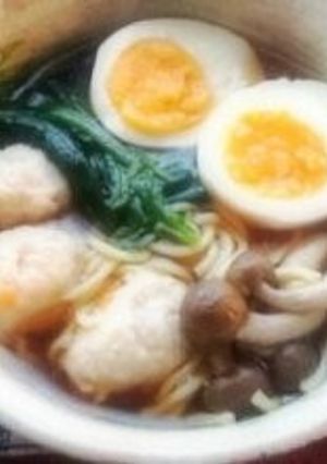 生姜風味の鶏団子入りラーメン-レシピのメイン写真