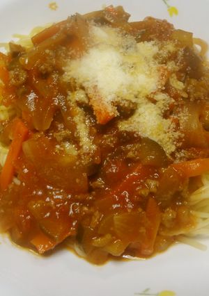 茄子のミートソーススパゲティ-レシピのメイン写真