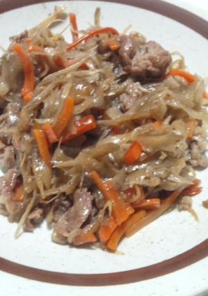 牛肉とごぼうの甘辛炒め-レシピのメイン写真