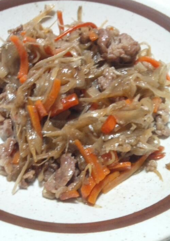 牛肉とごぼうの甘辛炒め-レシピのメイン写真