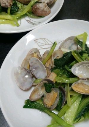 10分でできて超簡単♪あさりと小松菜炒め-レシピのメイン写真