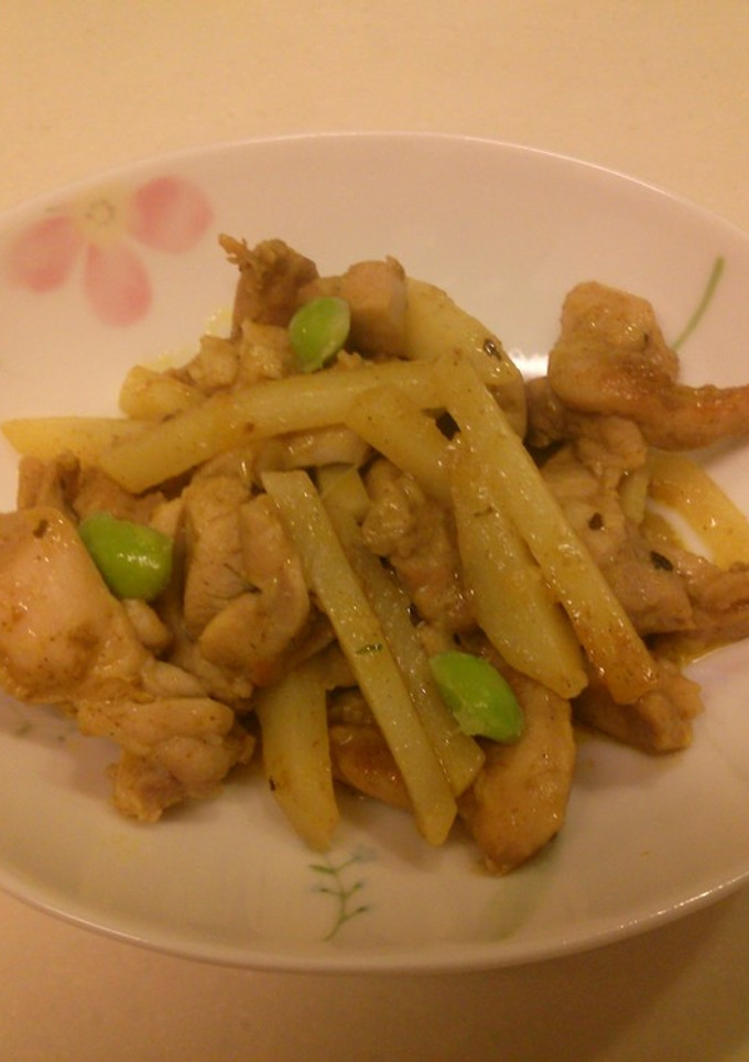 もも肉とジャガイモのカレー炒め-レシピのメイン写真