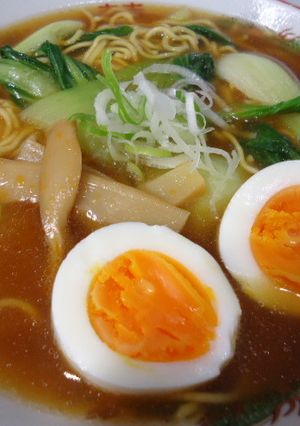 チンゲン菜あんかけ♪中華そば-レシピのメイン写真