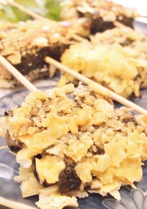 海苔巻き牡蠣の串揚げ風-レシピのメイン写真