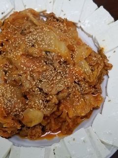 キムチ炒め&豆腐添え-レシピのメイン写真