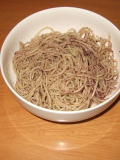 ずぼらな私のお昼ご飯(ゆかりスパ)-レシピのメイン写真