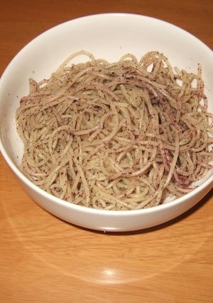 ずぼらな私のお昼ご飯（ゆかりスパ）-レシピのメイン写真