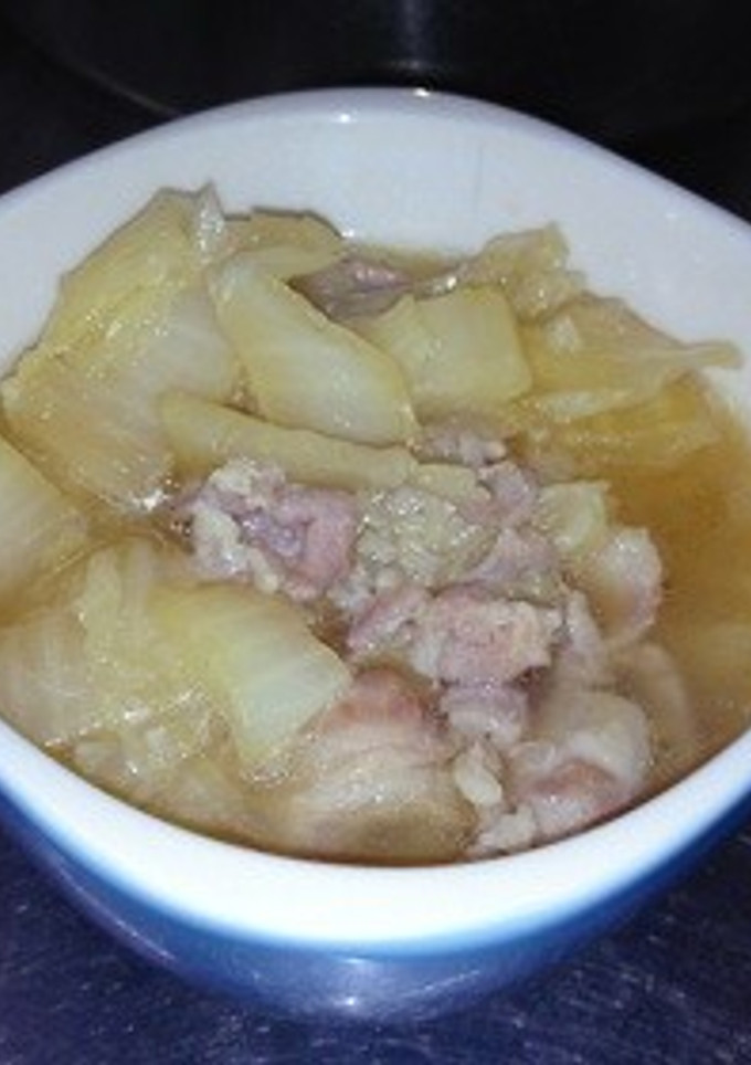 簡単激甘旨出汁トロトロ白菜と醤油麹煮付-レシピのメイン写真